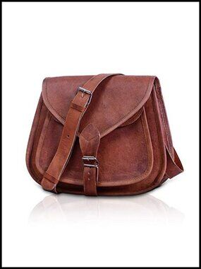 Leather Crossbody Bag Full Grain Leather Satchel Travel Tote Shoulder Purse